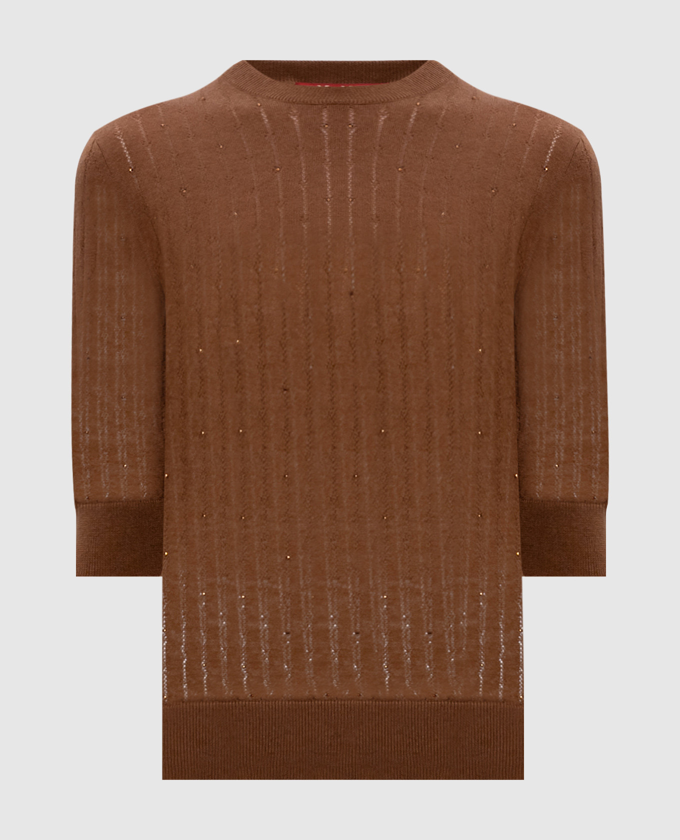 Brown PILA wool and silk top Max Mara