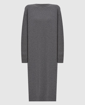 Sofie D`Hoore MARTIN gray cashmere midi dress MARTINYCASH