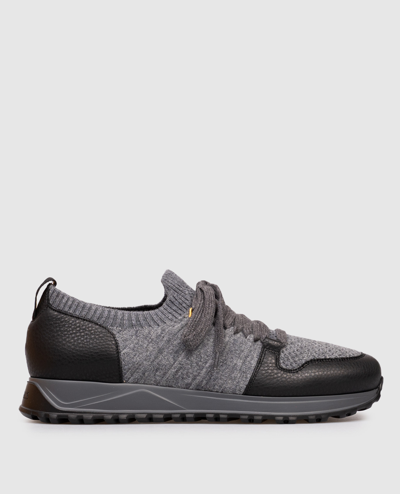 Grey combination sneakers with logo