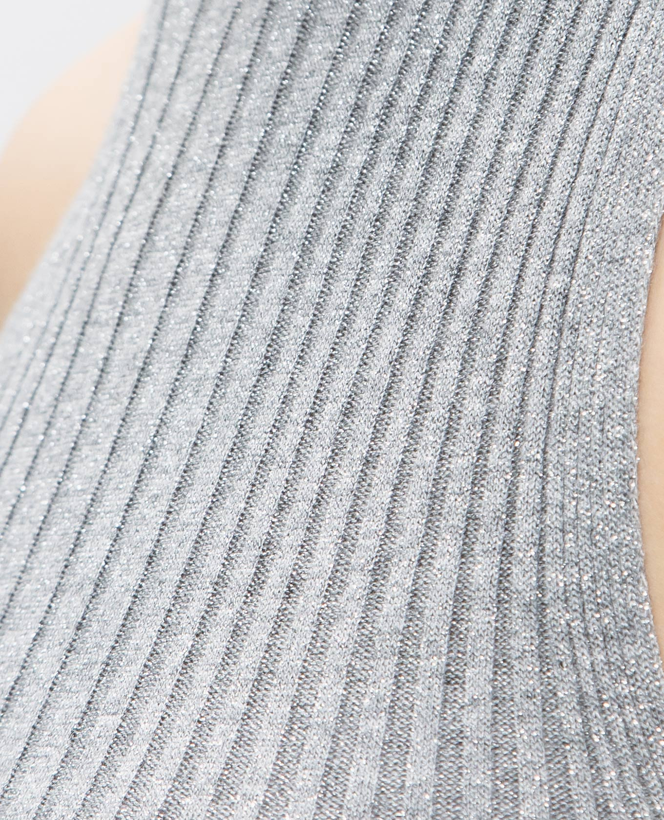 Gray striped top with lurex Peserico 5