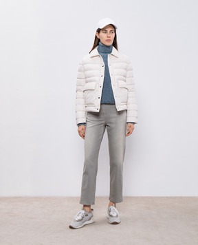 Peserico Blue sweater with alpaca and wool with lurex S99636F05A9249
