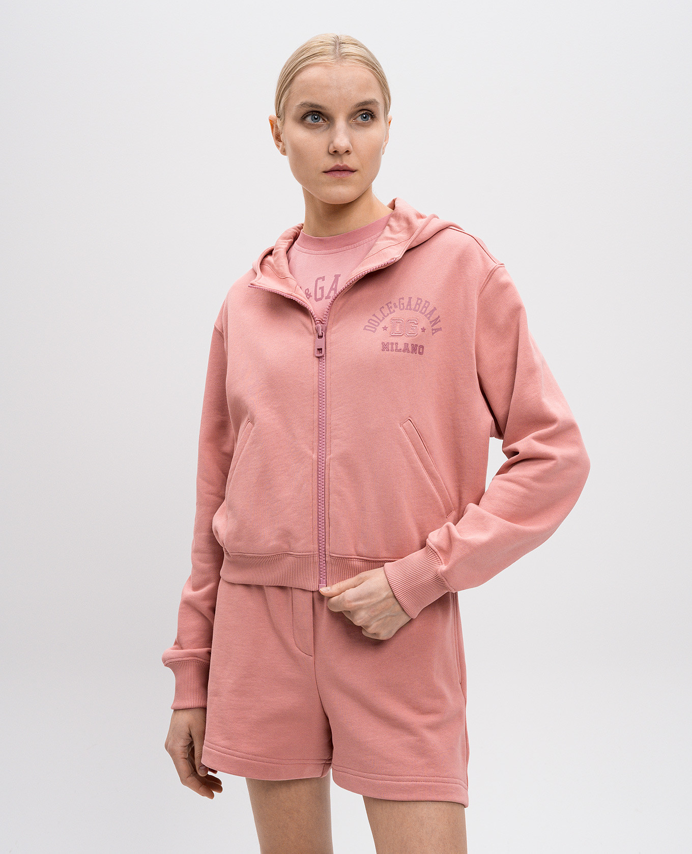 

Pink sports jacket with logo Dolce&Gabbana