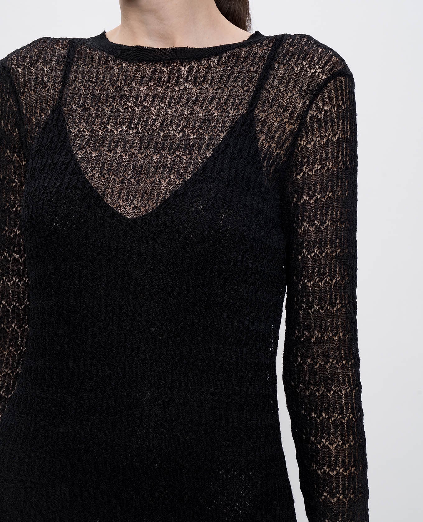 Black openwork dress Miriam PROENZA SCHOULER 5