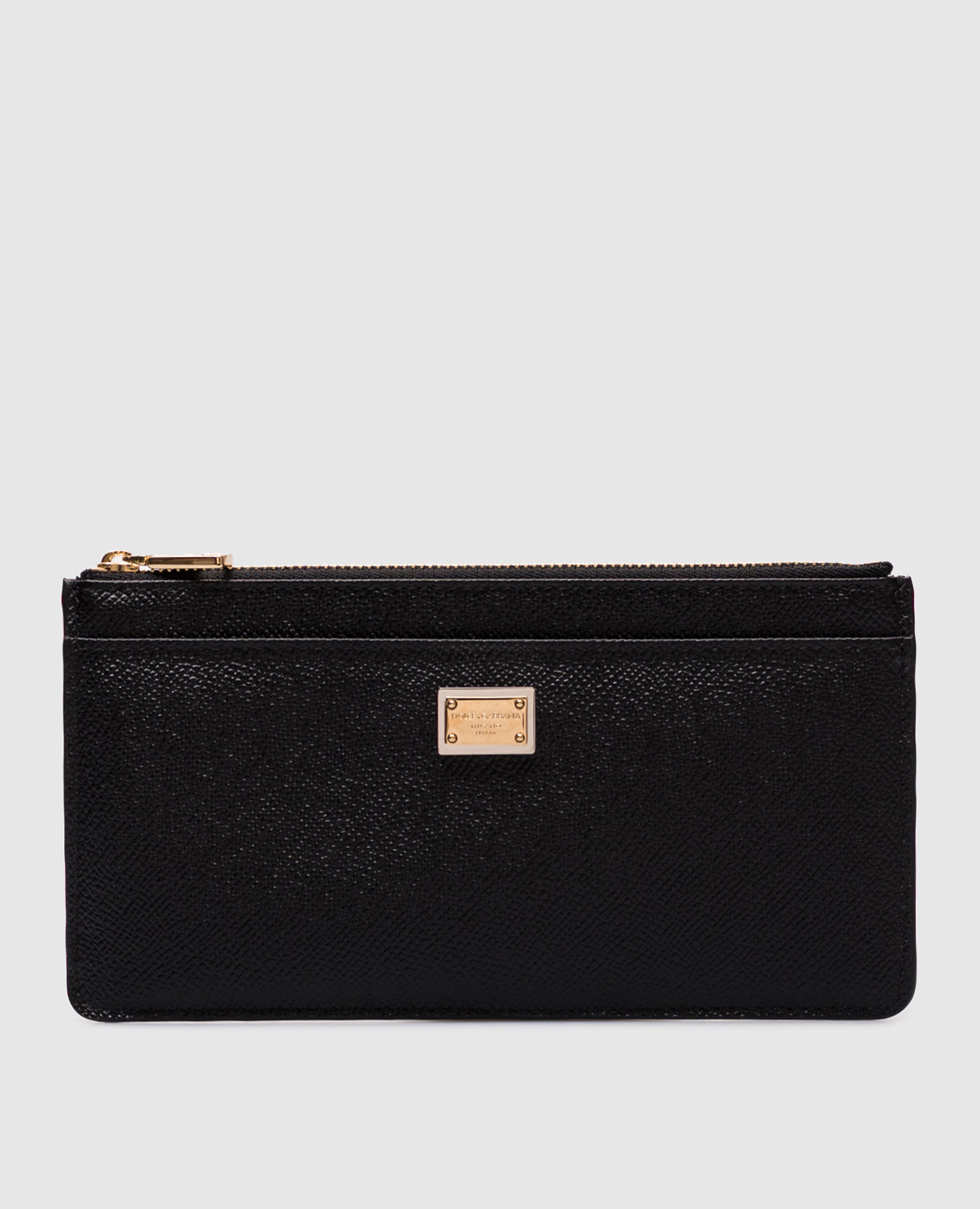 

Black leather wallet with logo Dolce&Gabbana