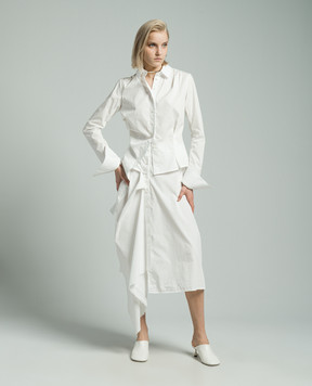 Marc Le Bihan White asymmetric shirt 2601