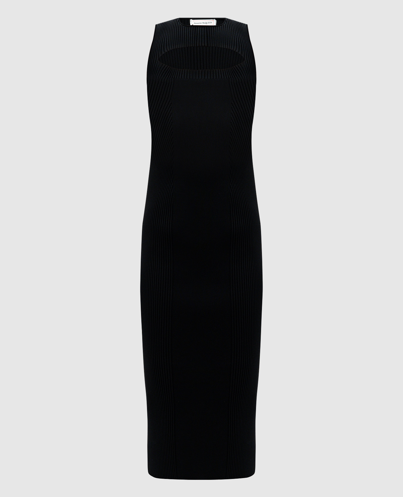 

Black dress with a scar with a neckline Alexander McQueen