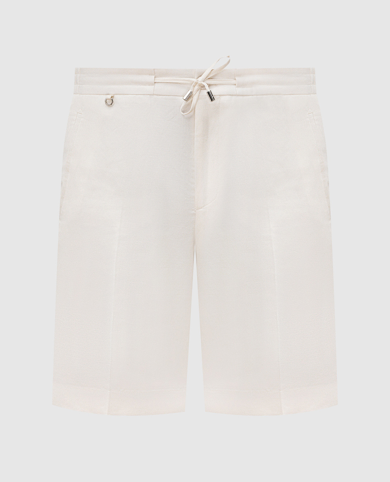

White linen and silk shorts Stefano Ricci