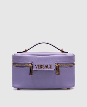 Versace Purple Leather Tag Vanity Bag 10183001A13171