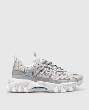 Balmain B-east PB gray combo sneakers CM1VI350TGIM