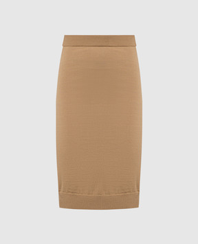 Max Mara Sportmax Luna beige wool skirt LUNA