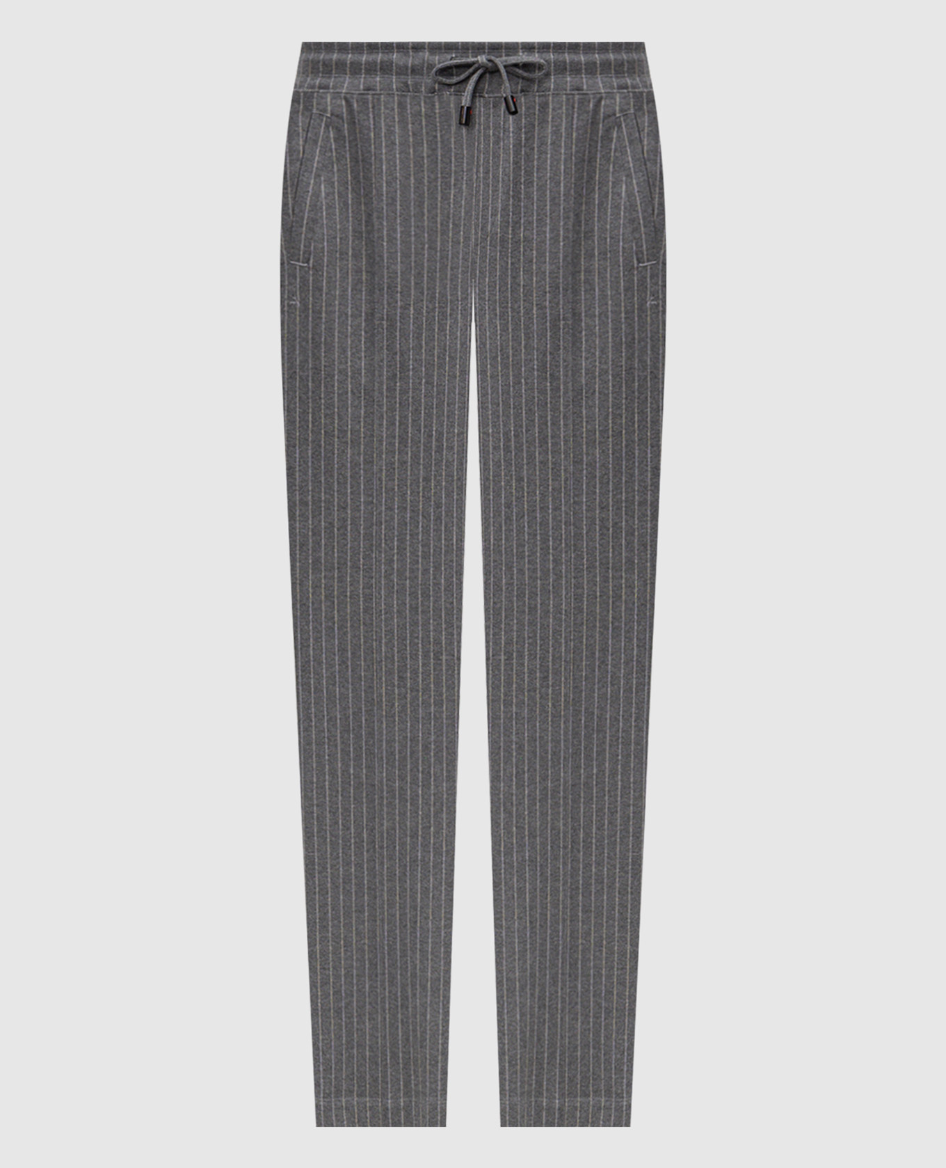Grey striped sweatpants ISAIA