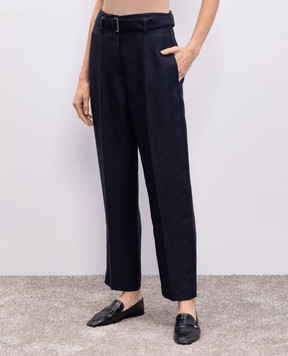 Brunello Cucinelli Blue linen pants MH549P8762
