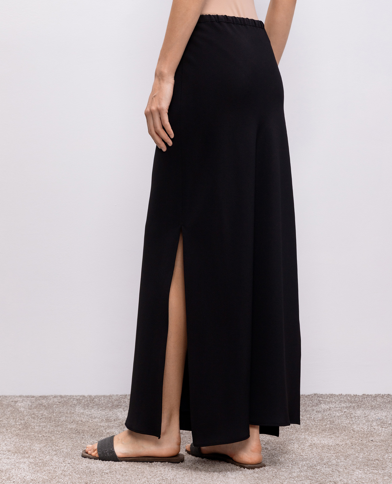 

Black skirt with silk Brunello Cucinelli