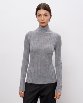 Peserico Gray wool golf with lurex S99432F1809771