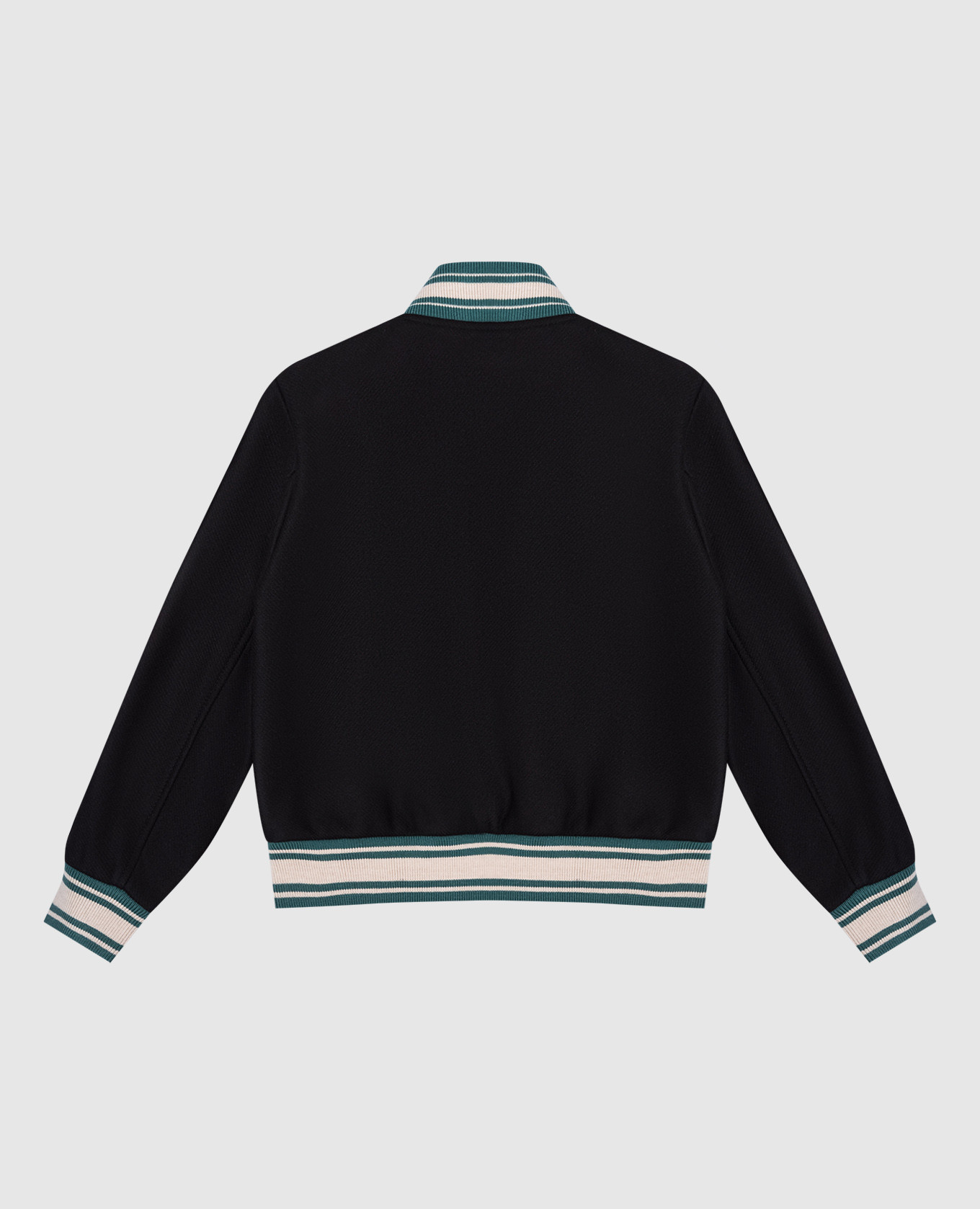 

Children's black bomber jacket with logo patch AMIRI