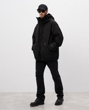 A Cold Wall Black jacket with logo print ACWMO259