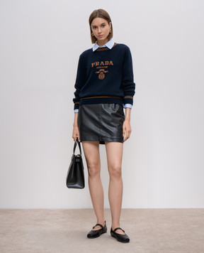 プラダ PRADA シャツ レディース ブルー Shirts Logo shirt