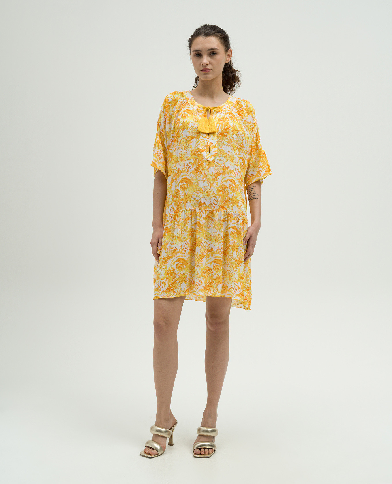 

White dress in TAHITI FLOWERS print Vilebrequin