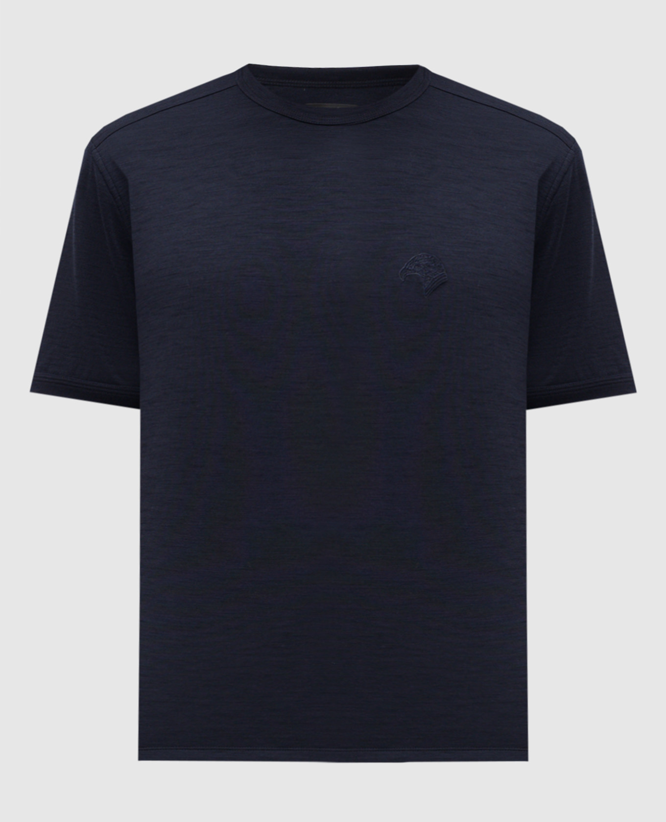 Blue wool t-shirt Stefano Ricci