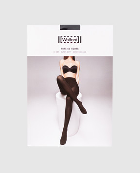 Wolford Black Pure 50 Den tights 14434