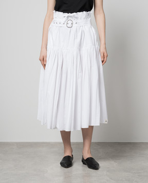 Jil Sander White pleated skirt J40MA0140J45127