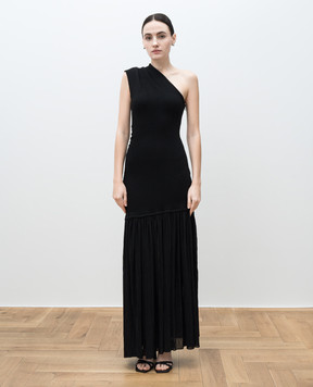PROENZA SCHOULER Cora black one-shoulder dress R2513014BY328