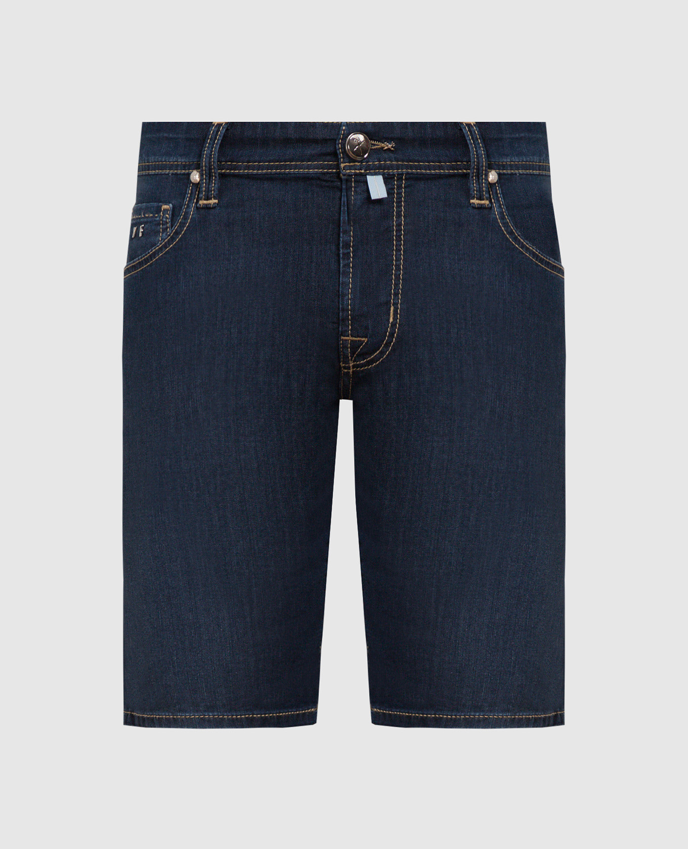 

ASCANIO blue shorts with logo patch Tramarossa