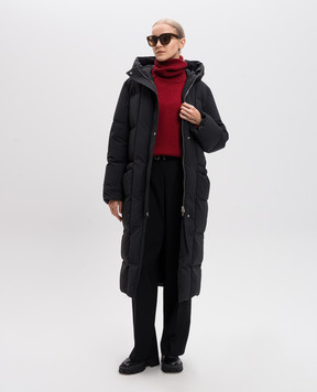 Jil Sander Black pants made of wool with a belt J02KA0152J40002
