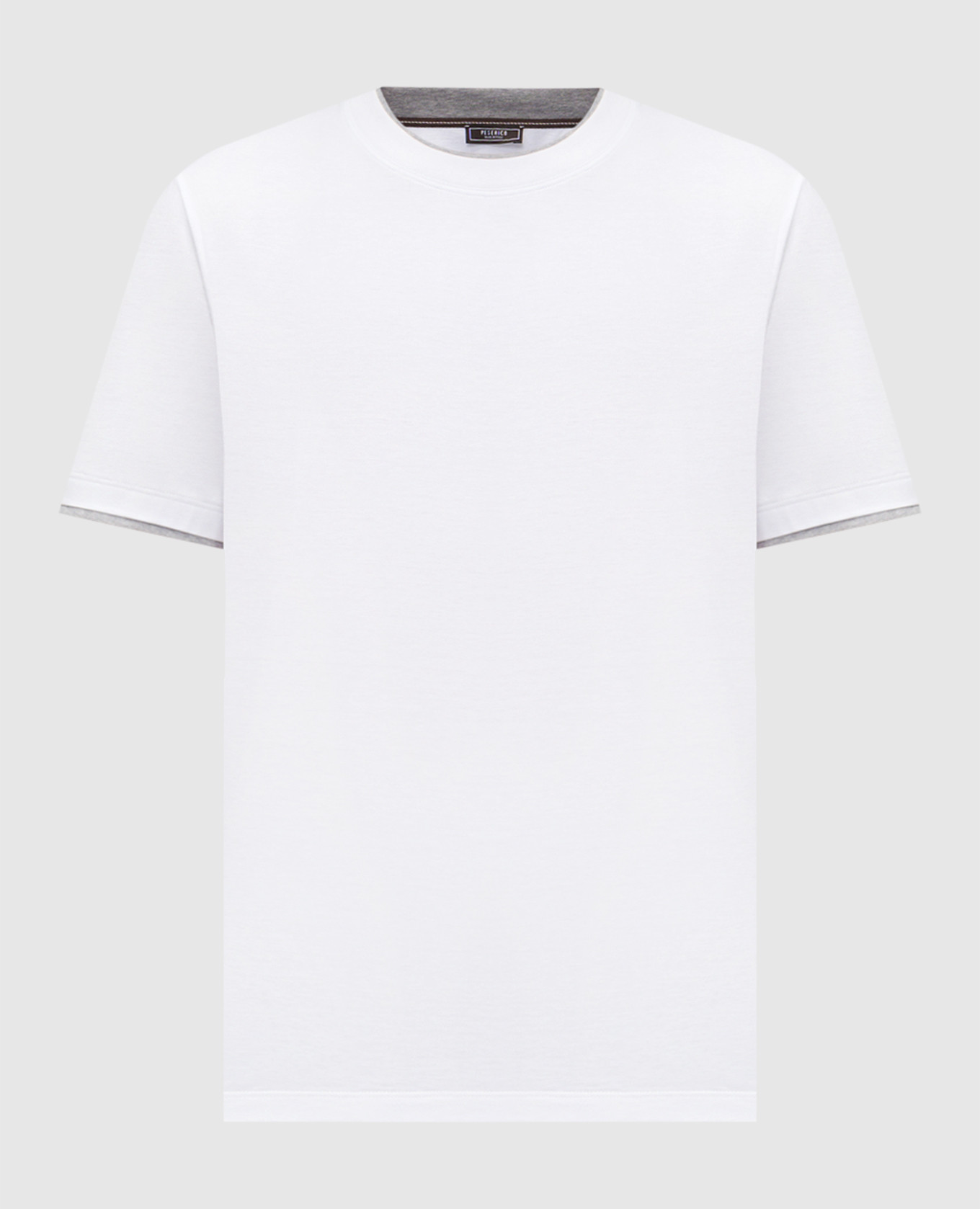 White T-shirt with logo Peserico