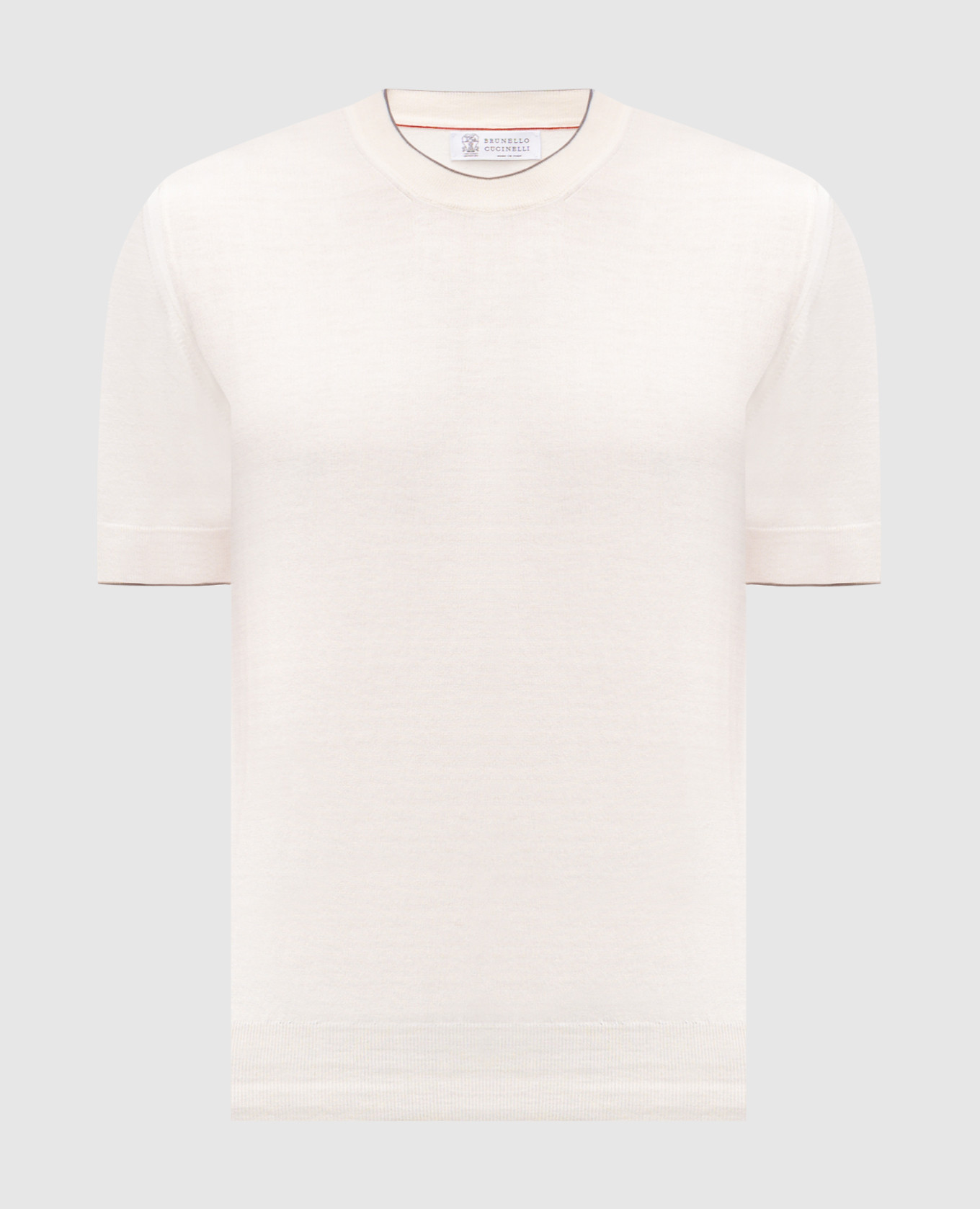 

Beige T-shirt Brunello Cucinelli
