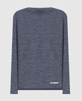 Jil Sander Grey melange wool jumper with logo J40GC0022J70021