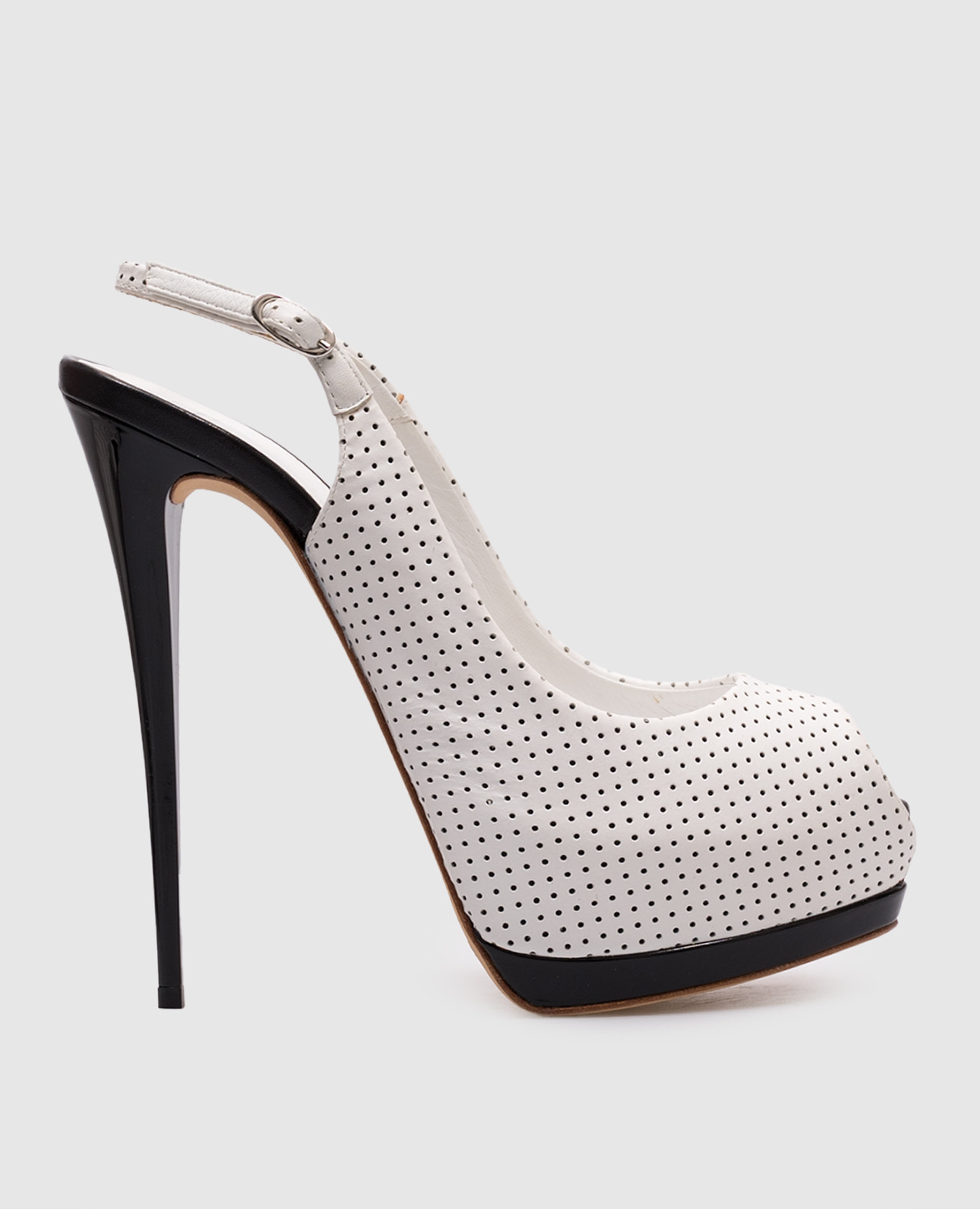 

White leather sandals with perforations Giuseppe Zanotti