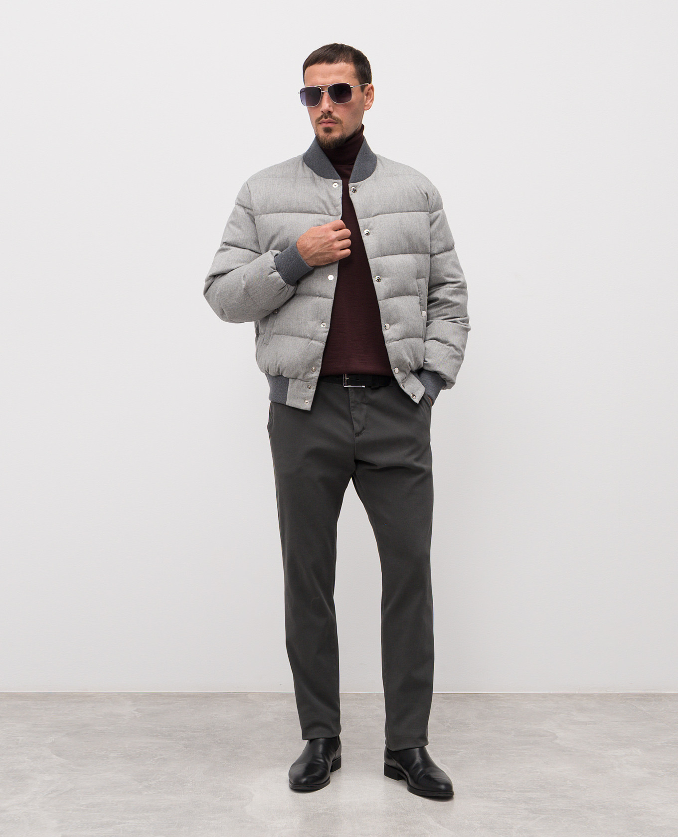 Burgundy cashmere turtleneck Dolce&Gabbana 2