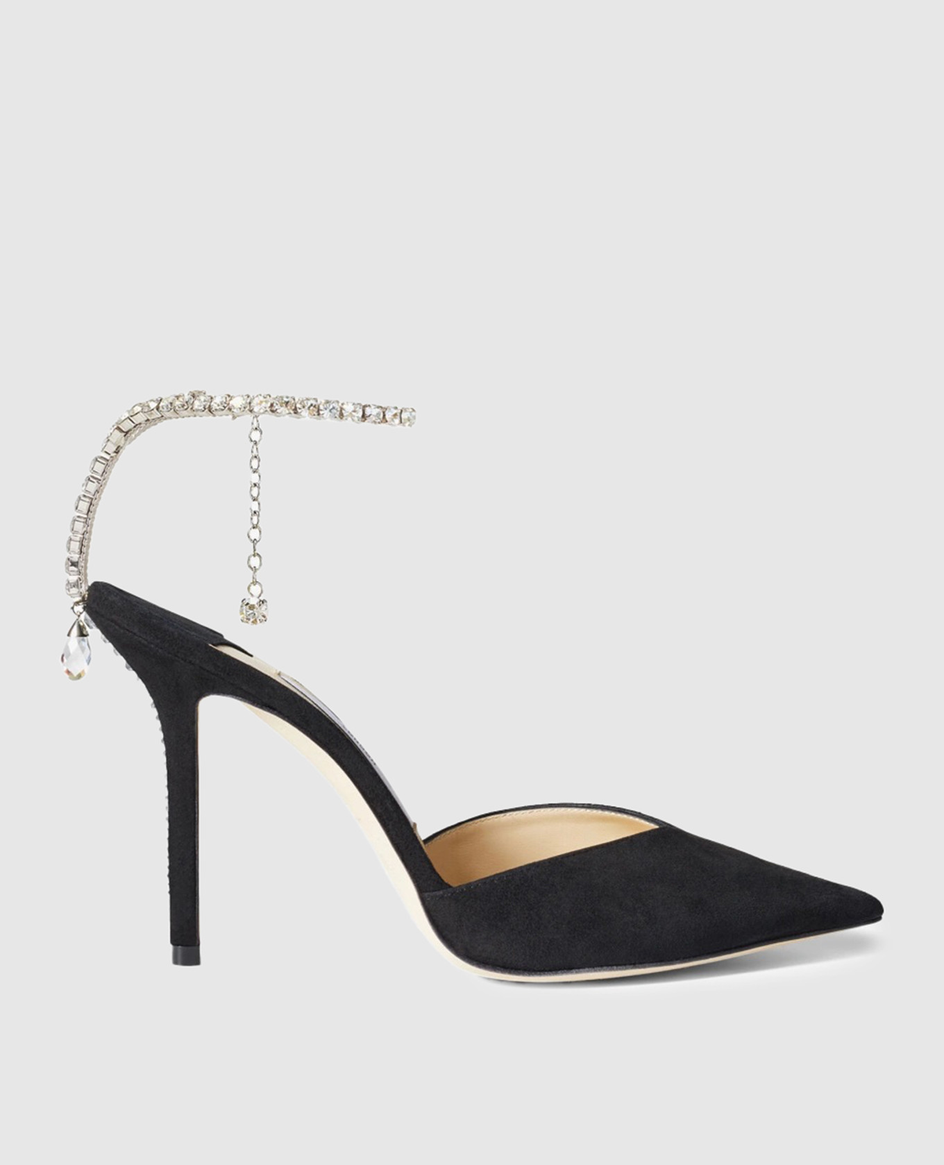 

Saeda black suede slingbacks with crystals Jimmy Choo