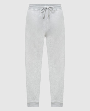 Brunello Cucinelli White joggers with logo print MM8363231G