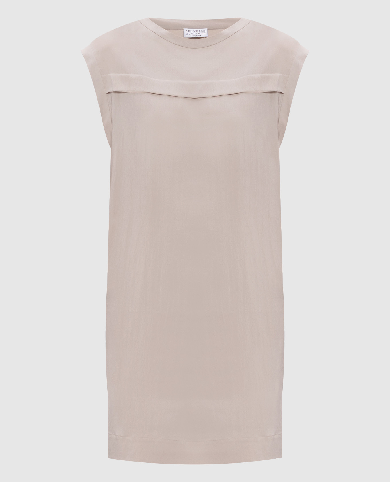 

Beige silk dress Brunello Cucinelli