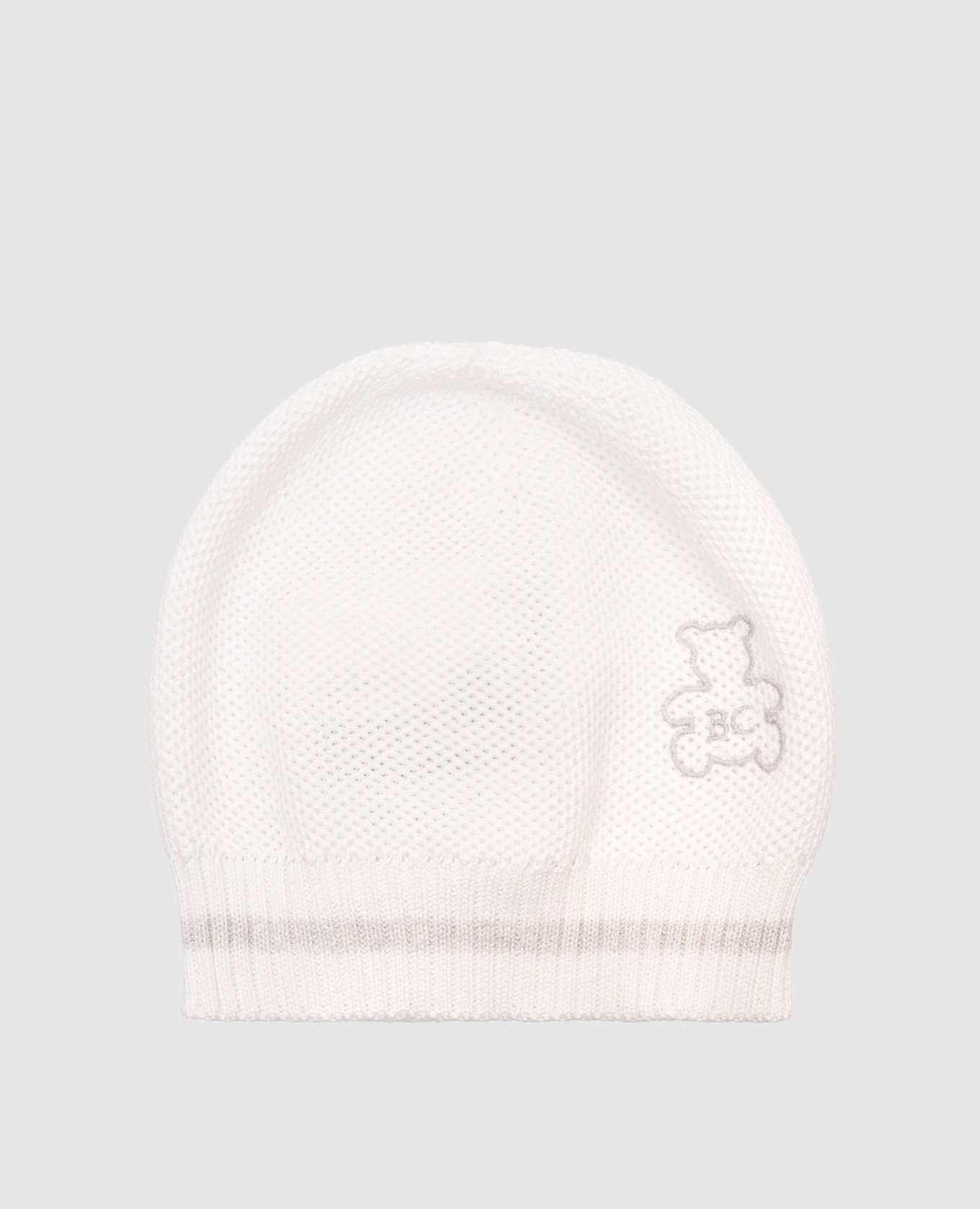 

Children's white hat with embroidery Brunello Cucinelli