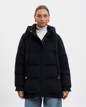 Be Florence Blue cashmere down jacket BE2518