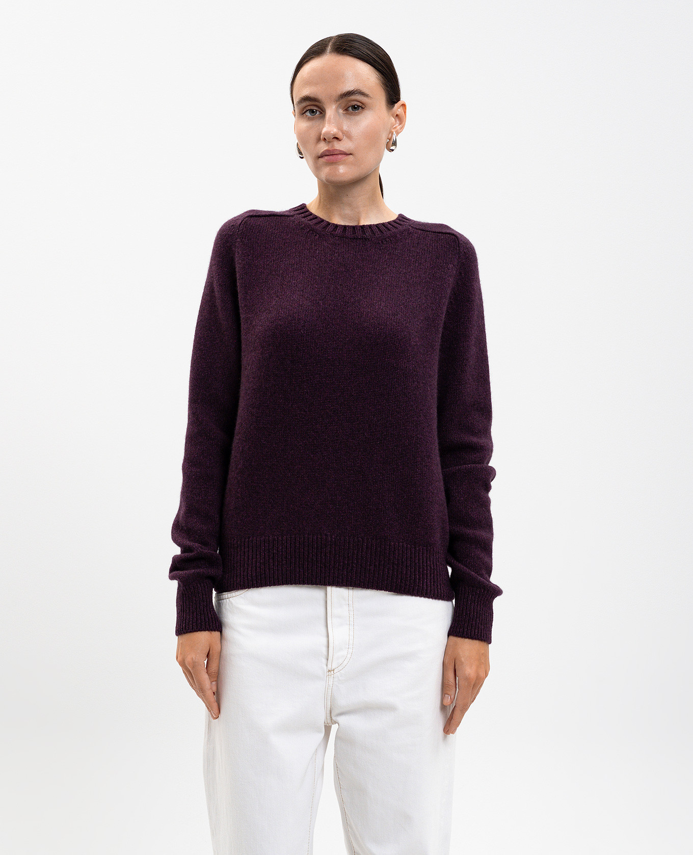 Purple Nera cashmere sweater Khaite 3