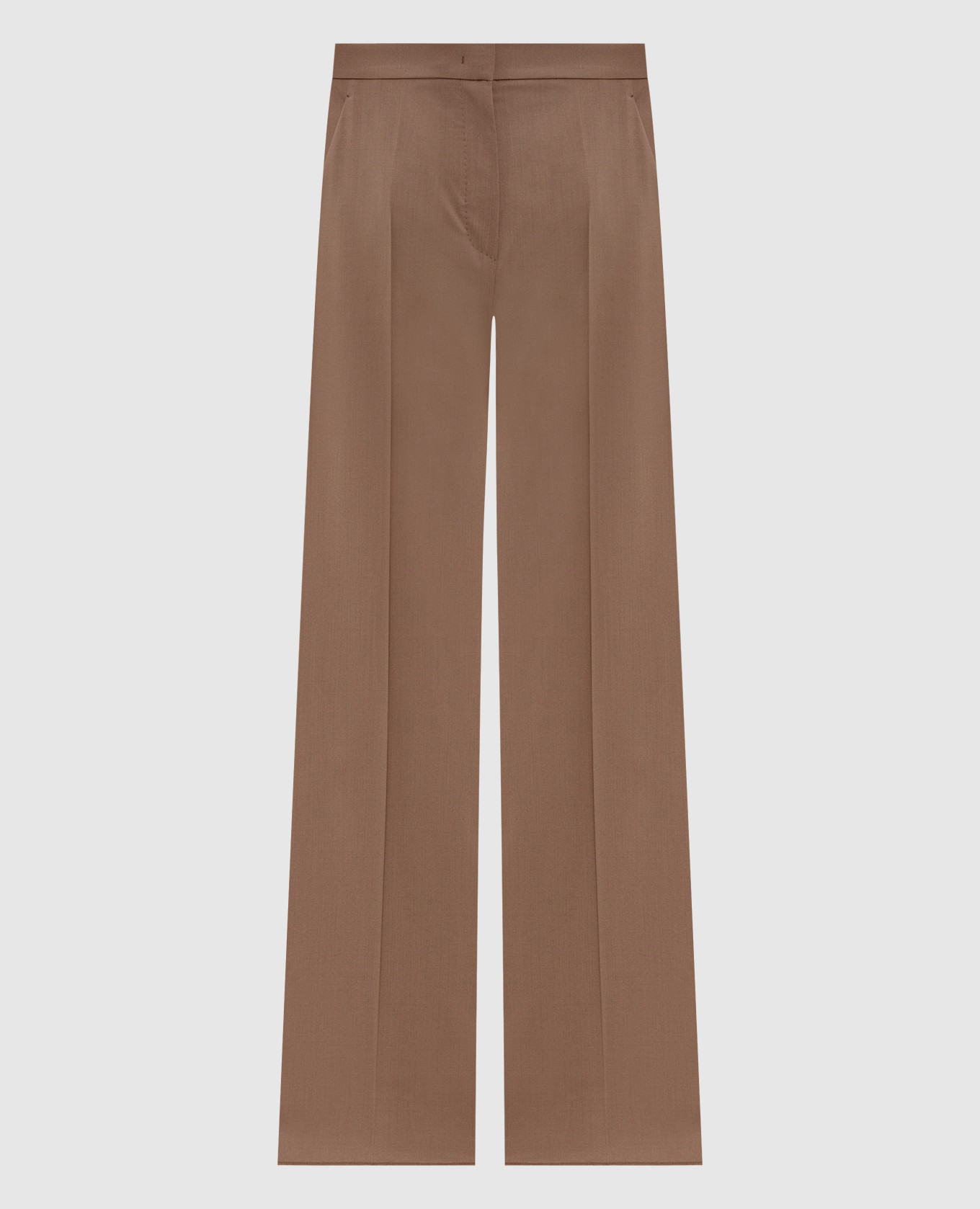 FERNET beige wool trousers with logo Max Mara