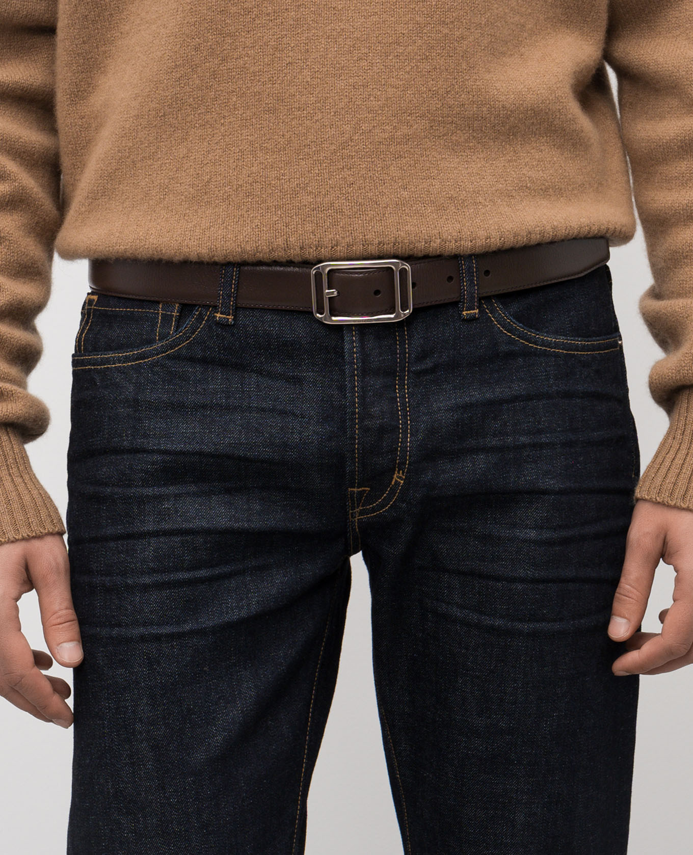 

Brown leather belt Tom Ford