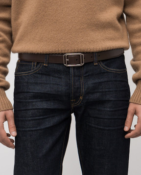 Tom Ford Brown leather belt TB308LCL311Y