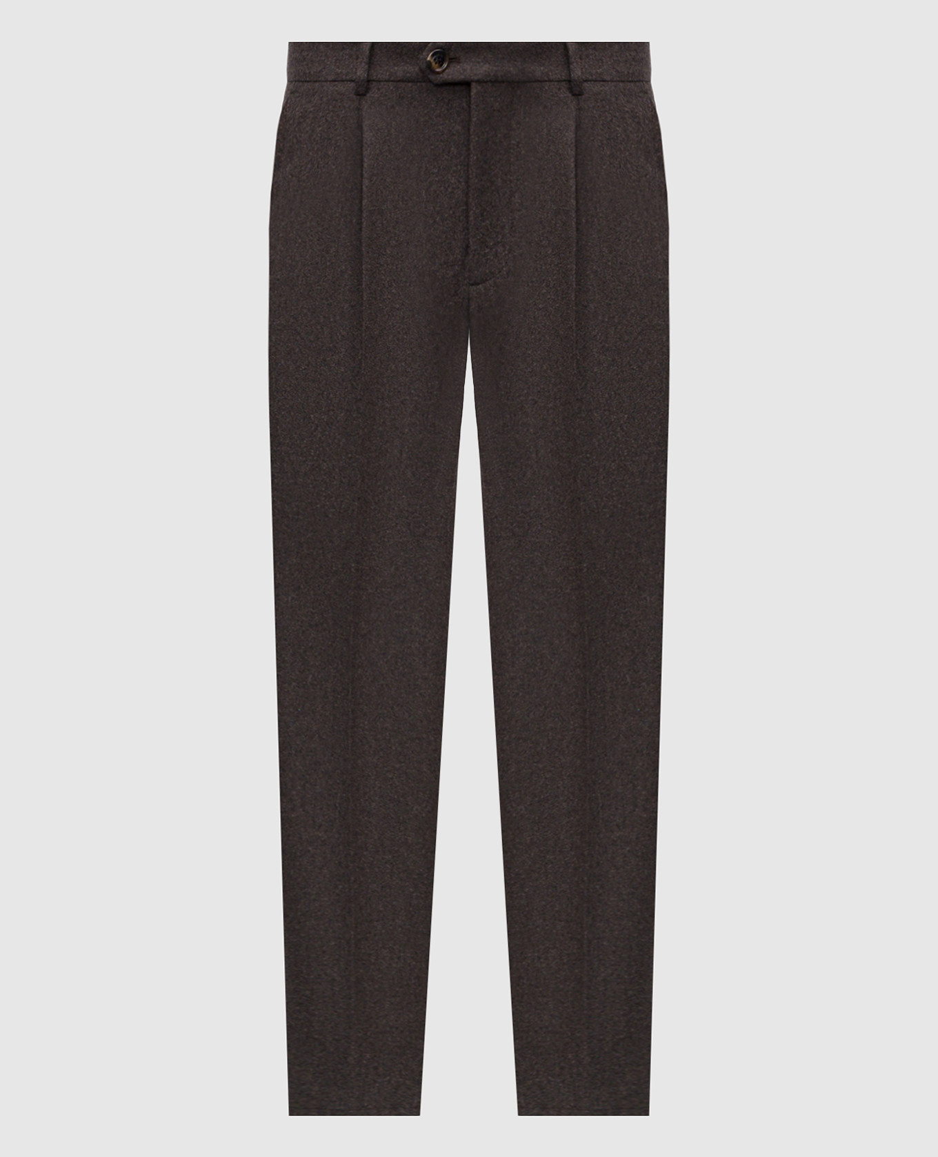 Brown wool pants Brunello Cucinelli