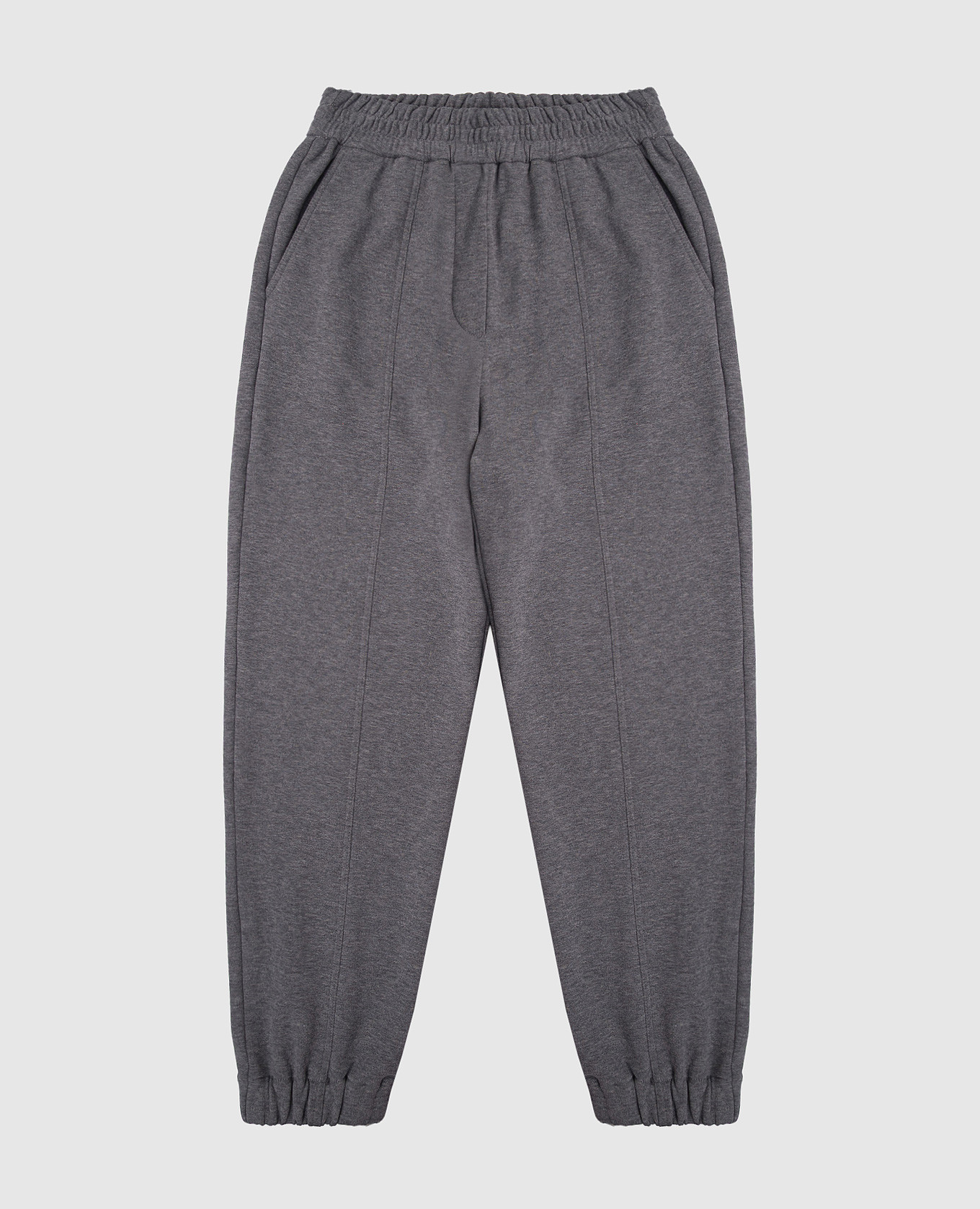 Children&#39;s gray joggers Brunello Cucinelli