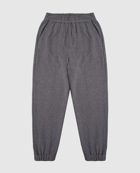 Brunello Cucinelli Children's gray joggers BN05NE654B