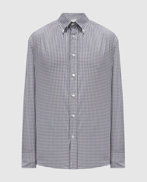 Brunello Cucinelli Gray checkered shirt MY6471716