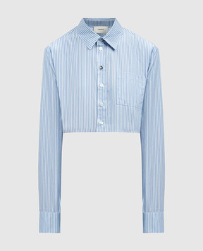 Coperni Blusa corta rayas azul COPCH27326