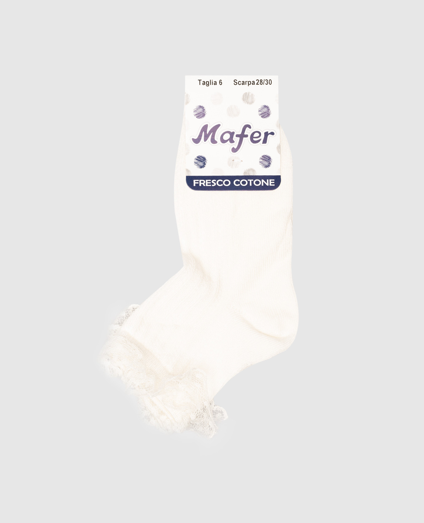 RiminiVeste White Mafer children's socks with lace