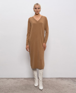 Max Mara Weekend Brown ZENITH dress in wool and cashmere ZENITH