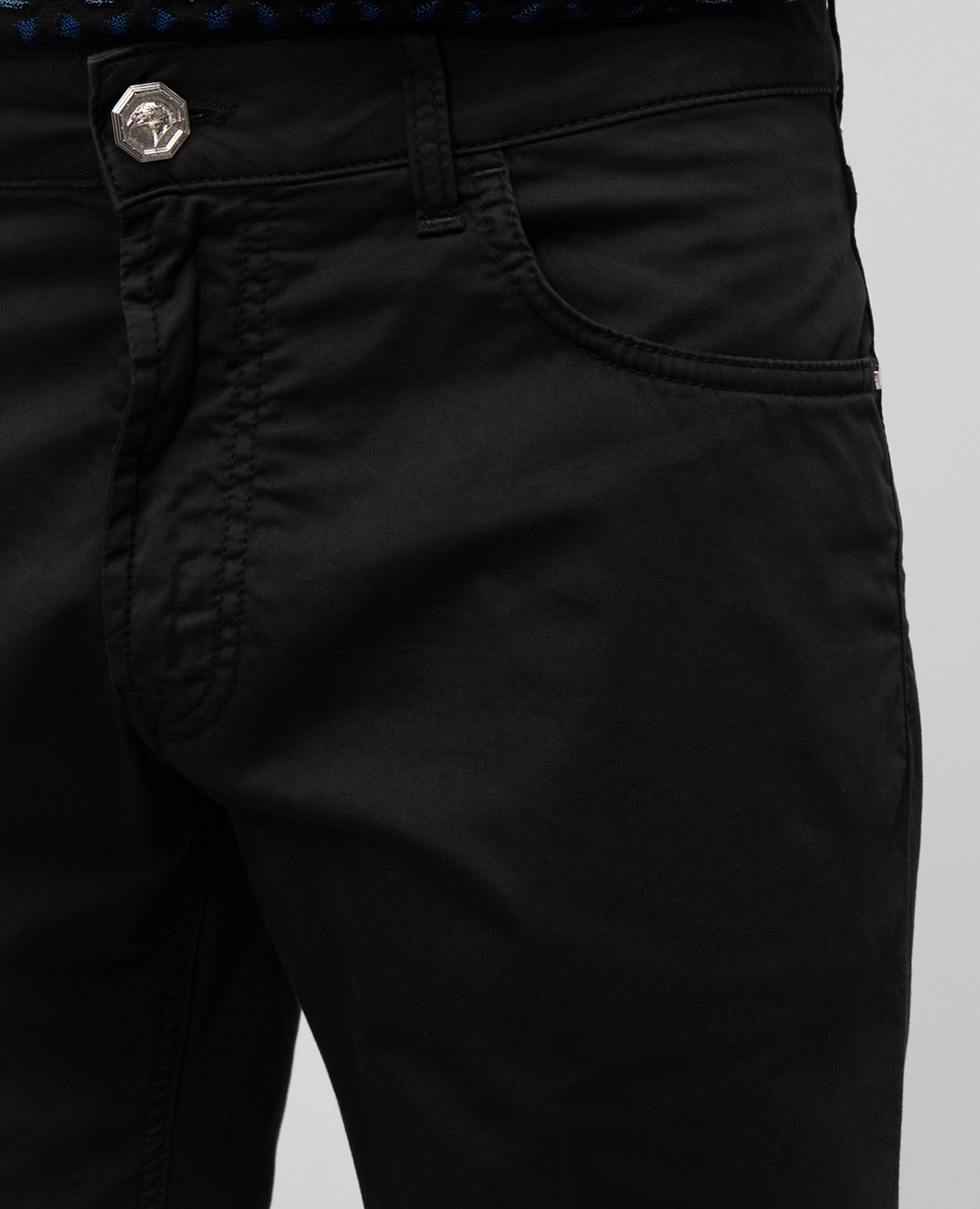 

Black shorts with logo patch Stefano Ricci